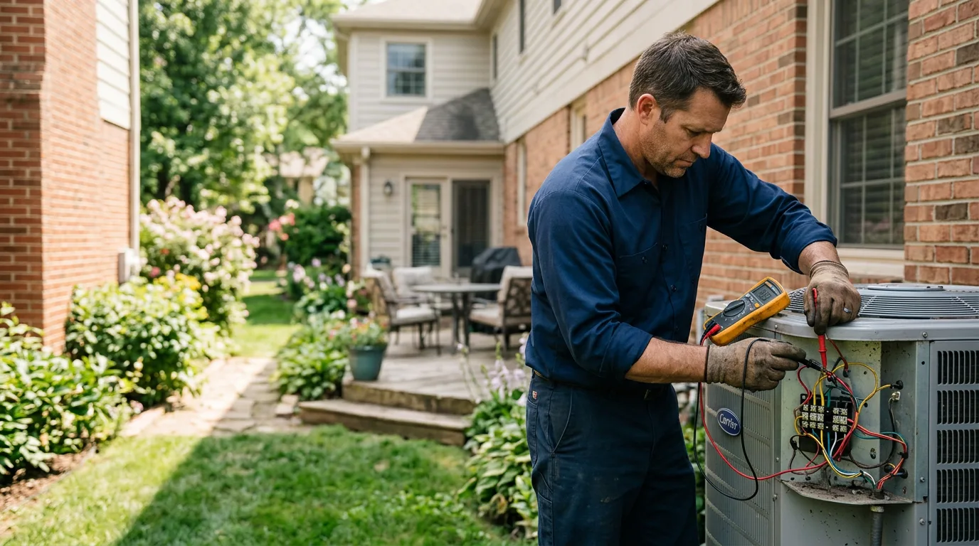 HVAC technician working near Nathalie, VA